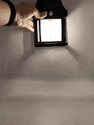 3 Lámpara Solar Led Aplique Sensor