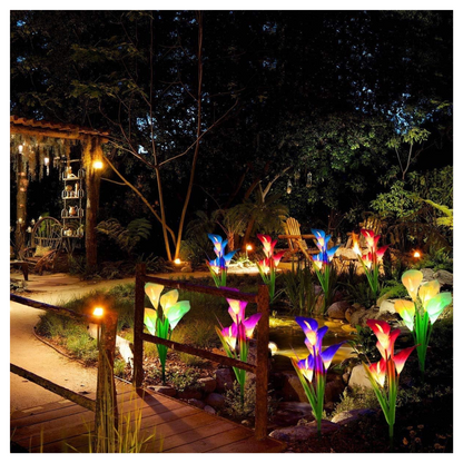 Luces Solares para Jardín de Orquídea