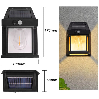 3 Lámpara Solar Led Aplique Sensor