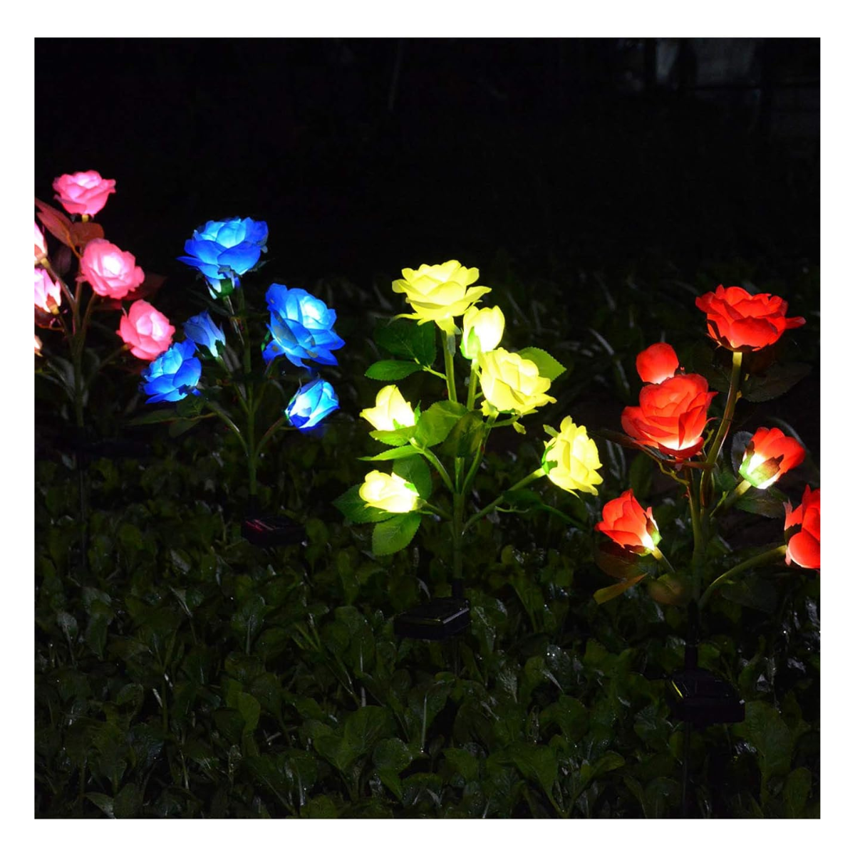 Luces Solares para Jardín de Rosas